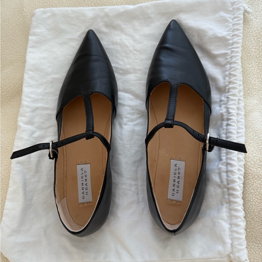 Gabriela Hearst Black Leather Women's Shoes